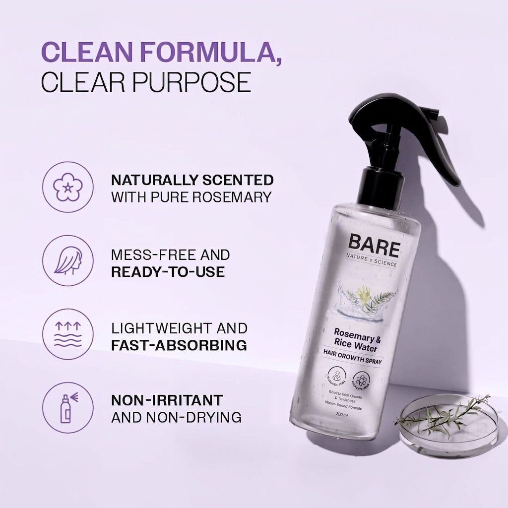 Bare Rosemary Rice Water Hair Spray (200ml)