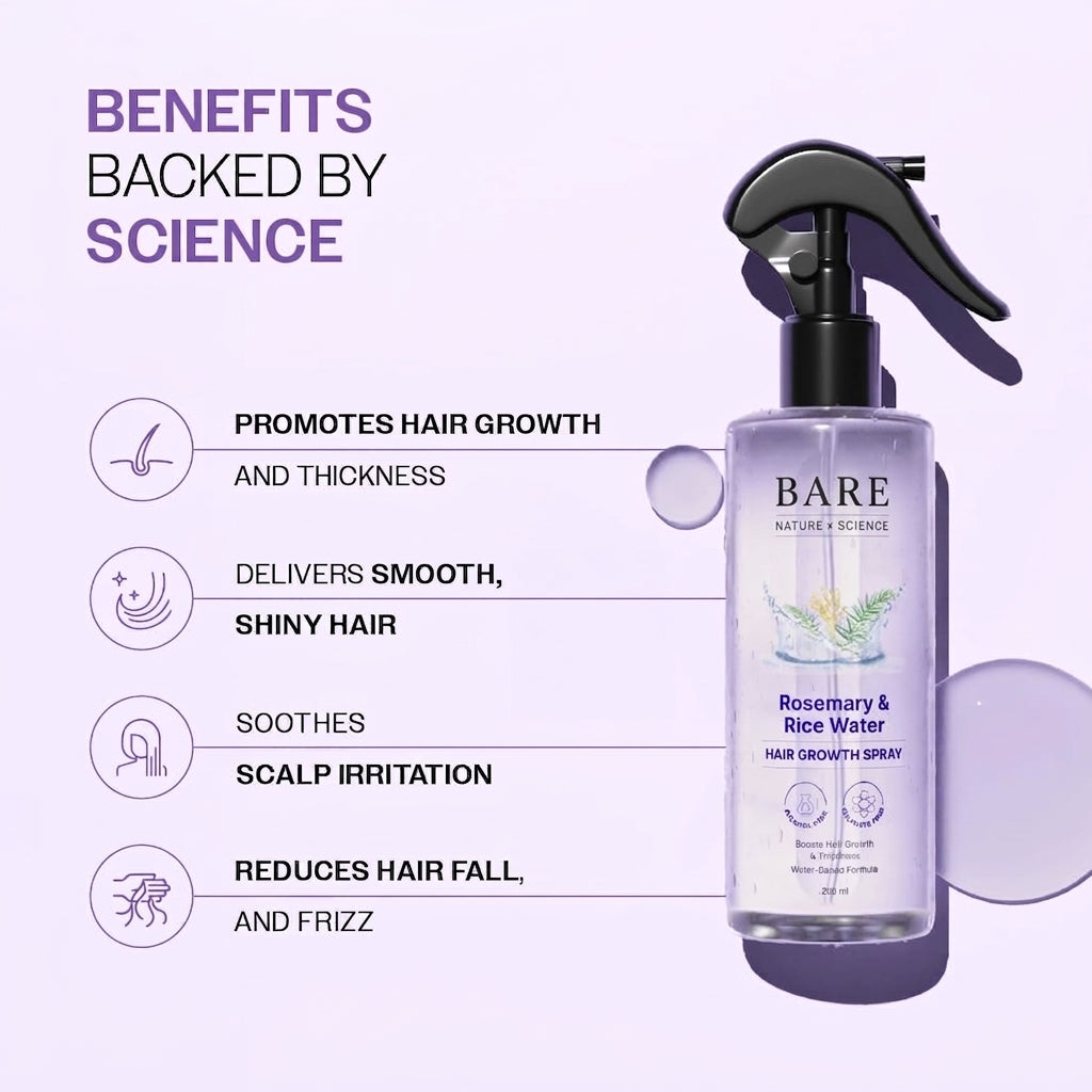 Bare Rosemary Rice Water Hair Spray (200ml)