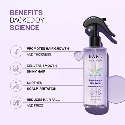 Bare Rosemary Rice Water Hair Spray (200ml)
